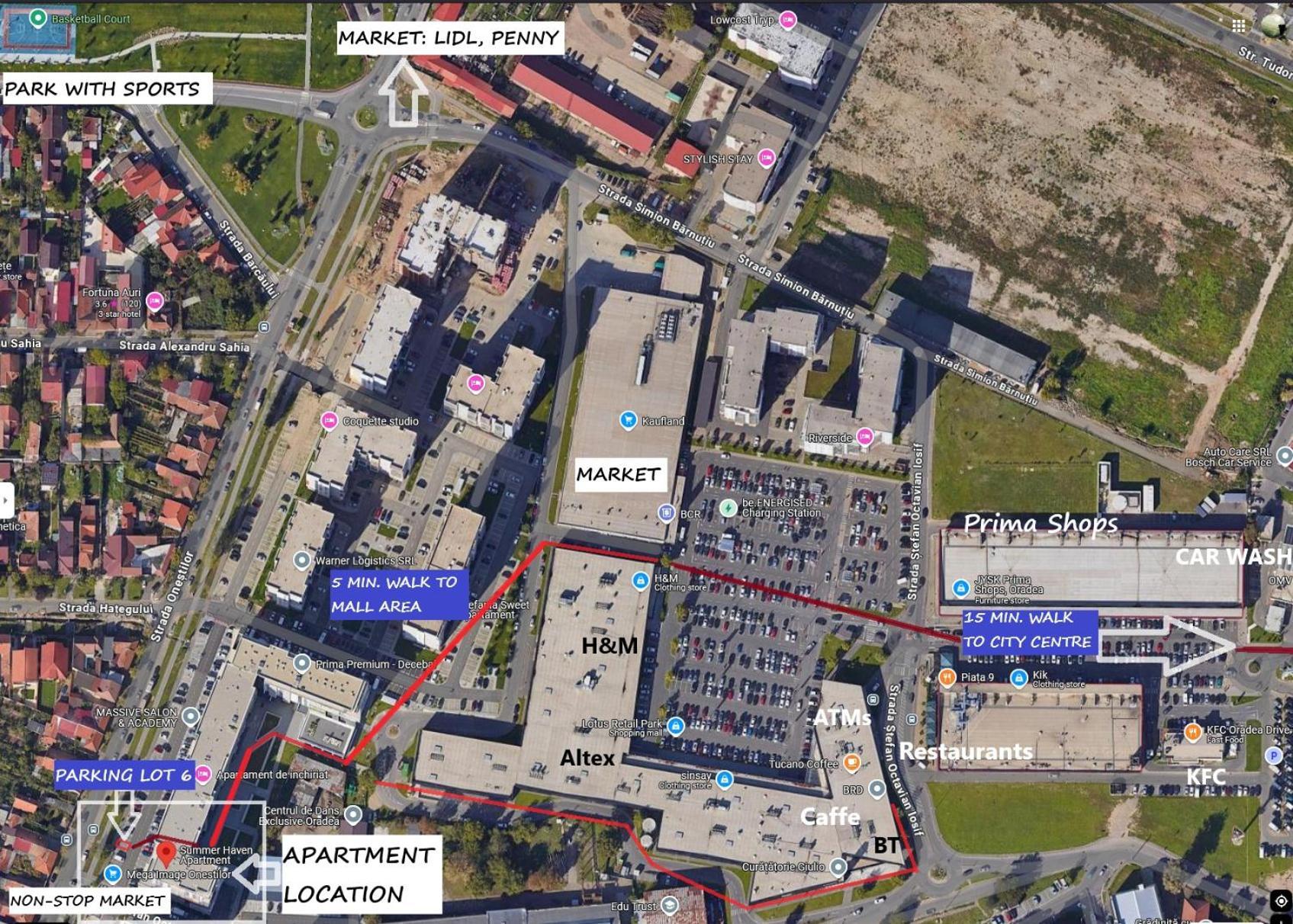 Summer Haven - Self Check-In & Parking Lot, Primashops&Lotus Oradea Exterior foto